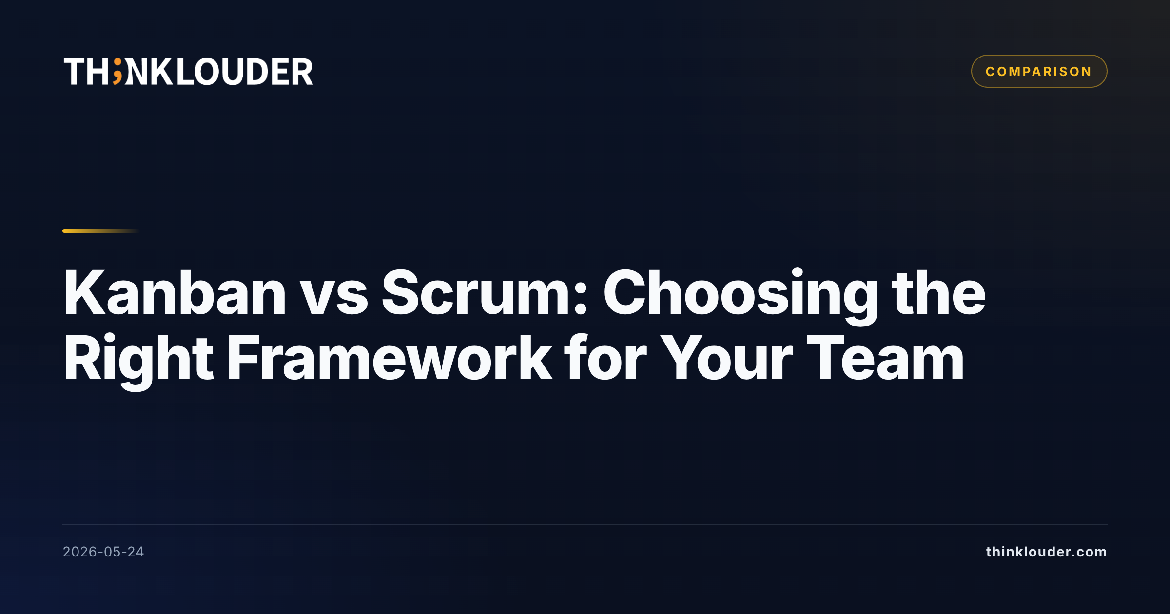Kanban vs Scrum: Key Differences Explained | ThinkLouder
